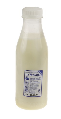 Молоко из Талицы пастеризованное 3,5-4%, 500мл