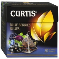 Чай Curtis Blue Berries Blues черный фруктовый 20 пирамидок по 1,8г