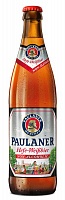 Пиво Paulaner Hefe-Weissbier безалкогольное светлое пшеничное 0,45%, 0,5л