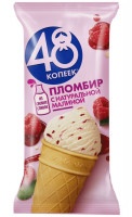 Мороженое 48 Копеек стаканчик без заменителей молочного жира со вкусом малины 90г