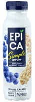 Йогурт питьевой Epica 1,2% Голубика-Овсяные хлопья 290г