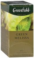 Чай Greenfield Green Melissa зеленый байховый 25пак*1,5г