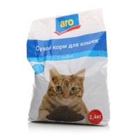 Сухой корм для кошек Aro с рыбой 2,4кг