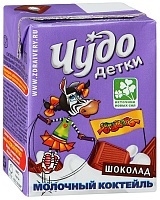 Коктейль молочный Чудо Детки со вкусом шоколада 2,5%, 200 мл