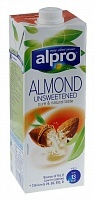 Напиток Alpro миндальный без соли и сахара 1,1%, 1л