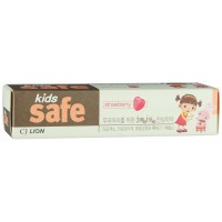 Зубная паста CJ Lion Kids safe со вкусом клубники для детей от 3 до 12 лет, 90 гр