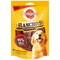 Лакомство для взрослых собак Pedigree Ranchos мясные ломтики с говядиной 58г