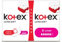 Прокладки гигиенические Kotex Ultra Soft Super, 16 шт.