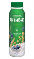 Йогурт питьевой Актибио черника-злаки-семена льна 1.6%, 260г