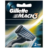 Кассеты Gillette Mach3 для бритвенного станка, 2 шт