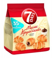 Мини-круассаны 7Days с кремом какао 300г