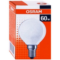 Лампа Osram шар матовая Е14 60W