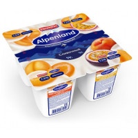 Йогуртный продукт Ehrmann Alpenland абрикос персик маракуйя 7,5%, 4х95г