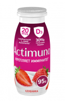 Напиток кисломолочный Actimuno / Актимуно клубника 1.5%, 95г