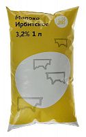 Молоко Ирбитское пастеризованное 3,2%, 1000мл пакет