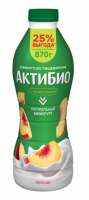 Йогурт питьевой Актибио персик 1.5%, 870г