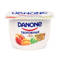 Десерт Danone творожный Персик-абрикос 3,6%, 170 гр