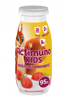 Напиток кисломолочный Actimuno Kids / Актимуно кидс лесная земляника 1.5%, 95г