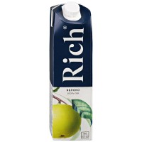 Сок Rich яблочный осветленный 100% 1л