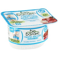 Творог Bio Баланс мягкий с инулином Злаки и сушеные ягоды, обезжиренный 0,3%, 130 гр