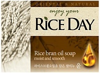 Мыло CJ Lion Rice Day с экстрактом рисовых отрубей, 100 г