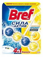 Чистящее средство для унитаза Bref Сила-Актив Лимонная свежесть, 50 гр