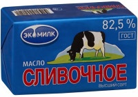 Масло Экомилк сливочное 82,5%, 450г