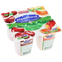 Йогуртный продукт Alpenland вишня, нектарин и дикий апельсин 0.3%, 95г