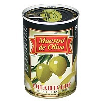 Оливки MAESTRO DE OLIVA супергигантские без косточек,  420г