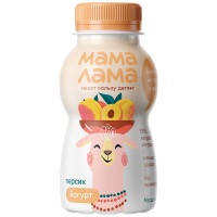 Йогурт питьевой Мама Лама с персиком 2.5% 200г