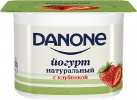 Йогурт Danone клубника 2,9%, 110г