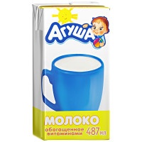 Молоко Агуша стерилизованное с витаминами А и С 3,2%, 0,5 л