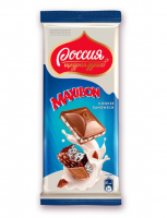 Шоколад Россия Щедрая душа Maxibon cookie sandwich молочный с печеньем и мороженым, 80г