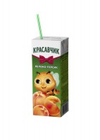 Напиток Красавчик Яблоко-персик, 0,2 л
