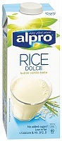 Напиток Alpro Rice Dolce Рисовый оригинальный обогащенный кальцием и витаминами, 1л