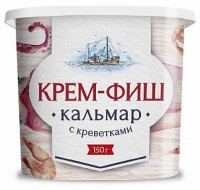 Крем-фиш Европром кальмар с креветками 150г