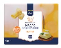 METRO Chef Масло сливочное Традиционное 82.5%, 180г