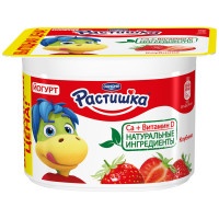 Йогурт Растишка Клубника 3%, 110 гр