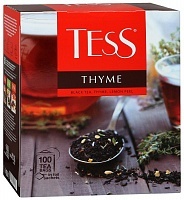 Чай Tess Thyme черный с чабрецом и цедрой лимона 100 пак.х1,5г