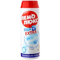 Порошок чистящий Пемолюкс Сода 5 эффект Ослепительно белый, 480 гр
