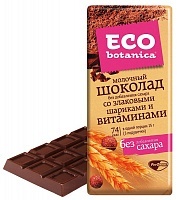 Шоколад Eco botanica со злаками, 90г