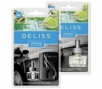 Автомобильный ароматизатор Deliss + сменный блок в комплекте