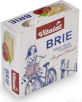 Сыр Vitalat Brie мягкий с белой плесенью 60%, 125г