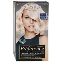 Краска для волос L`Oreal Preference Перламутровый ультраблонд тон 11.21, 174 мл