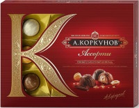 Набор конфет Коркунов Ассорти темный, молочный шоколад 110г