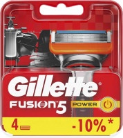 Кассеты Gillette Fusion Power сменные для бритвенного станка, 4 шт
