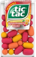 Драже Tic Tac Фруктовый микс, со вкусом вишни, апельсина и маракуйи 16г