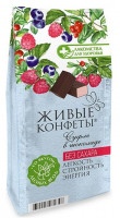 Суфле Лакомства для Здоровья лесные ягоды в горьком шоколаде 150г