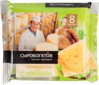 Сыр Сыробогатов плавленый грибы слайсы 45%, 130г