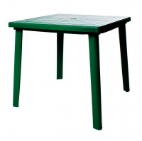 Стол квадратный темно-зеленый, 80 х 80 х 71см, пластик (полипропилен)